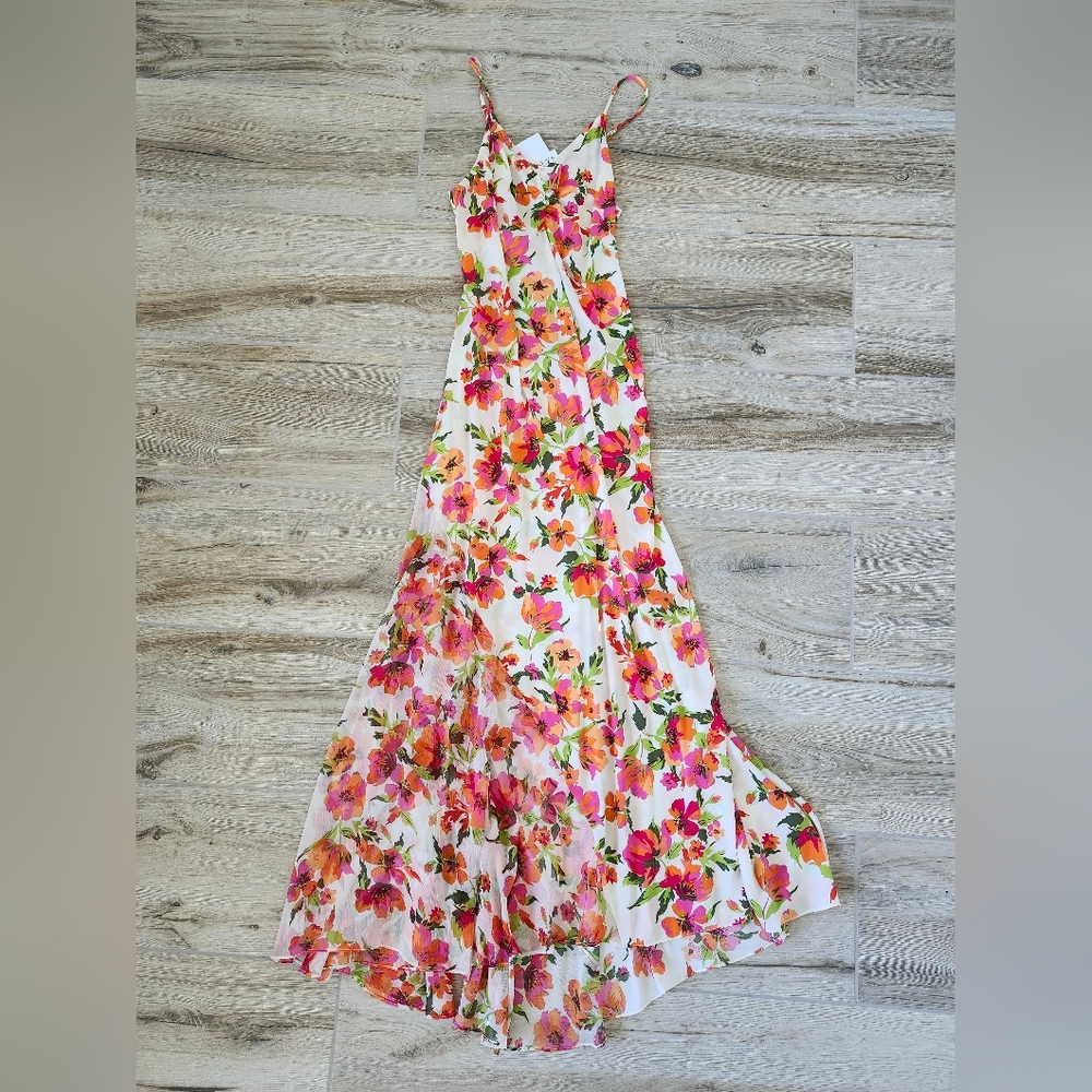 Misa Negine Maxi Dress In Palmarei Blooms Mix Size M
